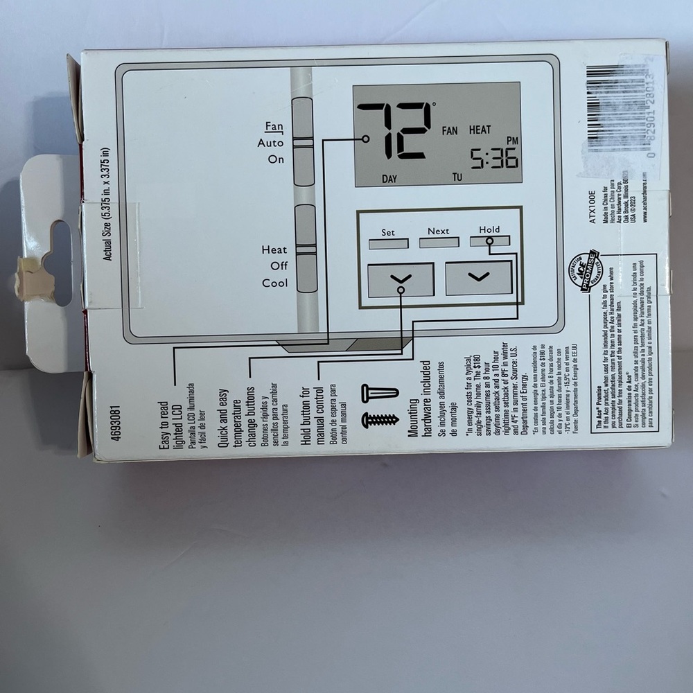 ACE Programmable Thermostat - Picture 2 of 4